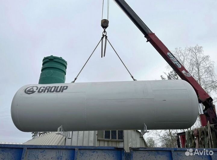 Газгольдер с установкой