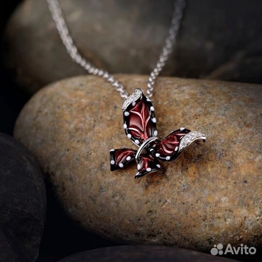 Серебряный кулон бабочка аля Roberto Bravo новый