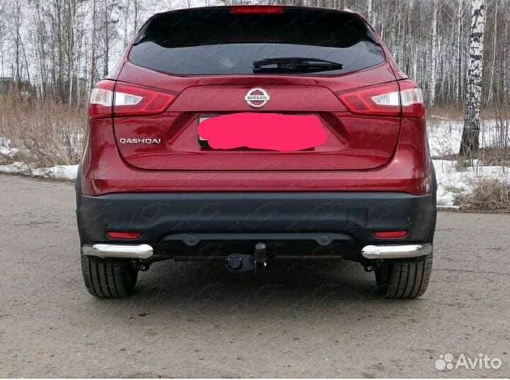 Защита переднего бампера Nissan qashqai j11