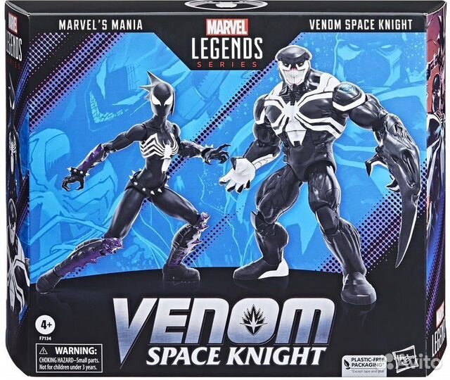 Фигурки Hasbro 6-дюймовая подвижная вселенная Marvel Legends Venom Fanatic Человек-паук и Веном