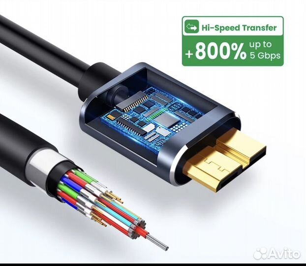 Кабель USB C to USB 3, micro B до 5Gb скорость