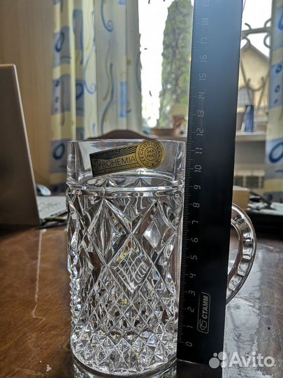 Пивные кружки хрусталь Bohemia Czechoslovakia
