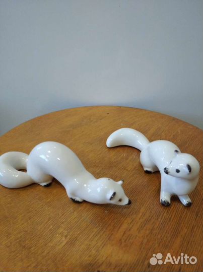 Статуэтки Ласка,Соболь -2шт