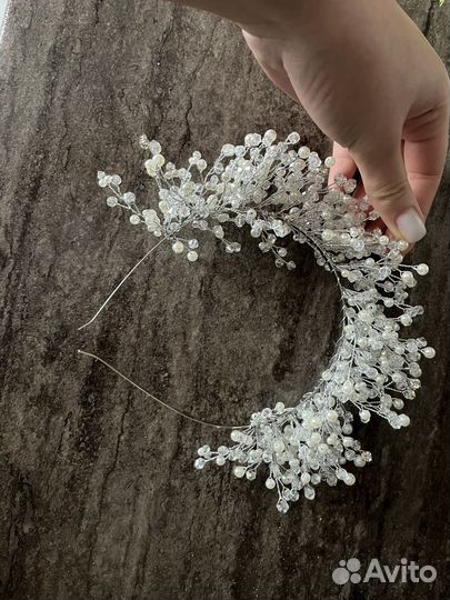 Ободок. Свадебное украшение для волос