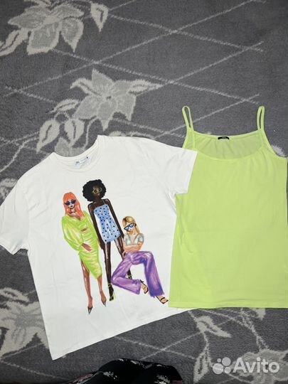 Футболка Zara (XS/S) / брюки р42