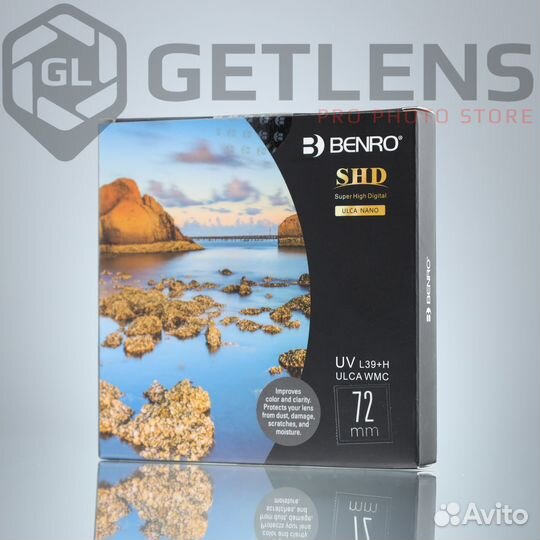 Светофильтр Benro SHD UV L39+H ulca WMC 72mm