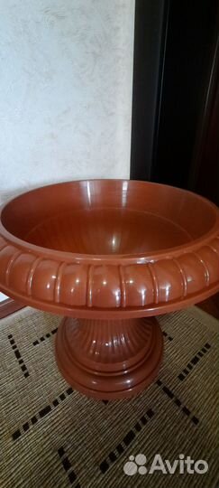 Кашпо горшок для цветов пластик большое