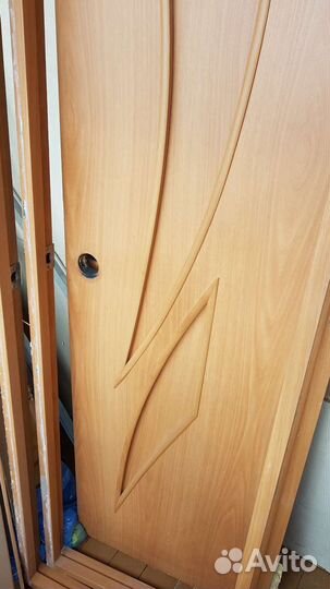 Межкомнатные двери бу 60 см 80 с коробкой