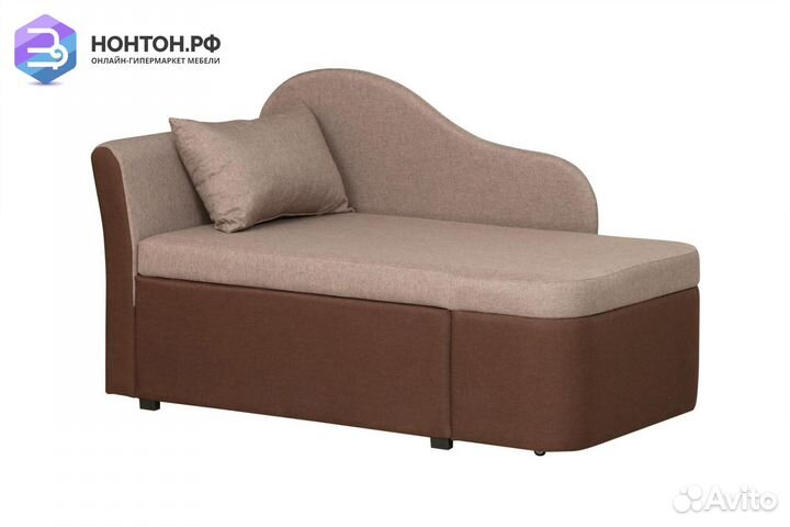 Тахта угловая выкатная Мася 12 бежевая / коричнева