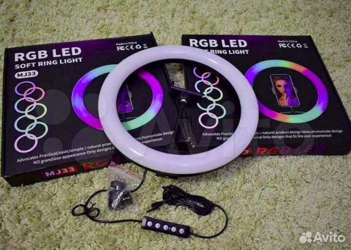 Кольцевая лампа RGB