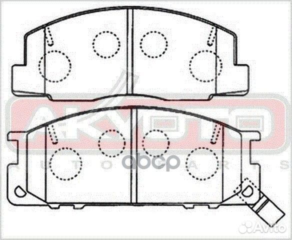 Колодки тормозные дисковые передние AKD-1218 AK