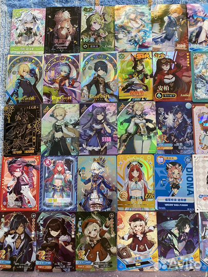 Карточки геншин бокс