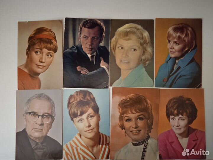 Советские актёры театра и кино. Открытки