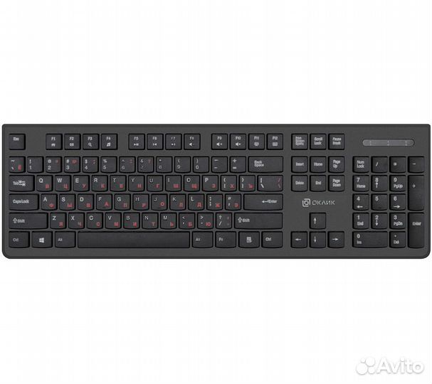 Клавиатура Оклик 505M, черный