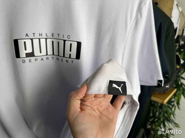 Футболка мужская Puma Athletic 48-54 белое