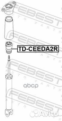 Отбойник заднего амортизатора kdceeda2R Febest