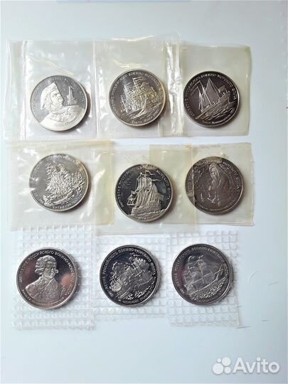 Настольные медали 300-летие Флота России