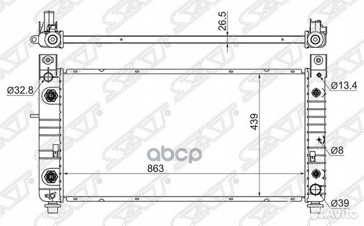 Радиатор Chevrolet Tahoe 06-14 / Cadillac Escal
