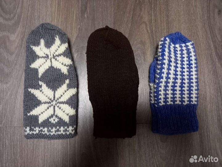 Варежки вязаные