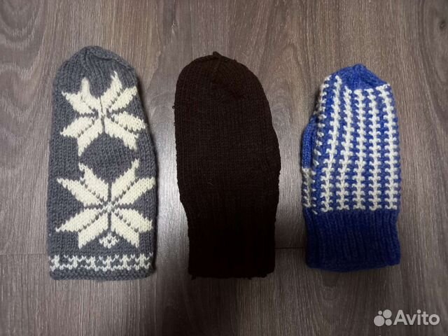 Варежки вязаные