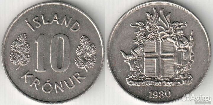 Продаю монеты Исландии, Франции, Хорватии