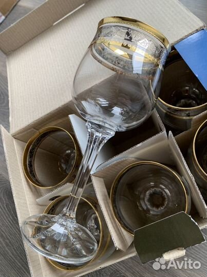 Набор бокалов для вина Bohemia 190 мл (неполный)