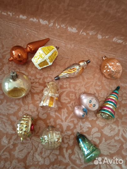 Елочные игрушки СССР одним лотом в реставрацию
