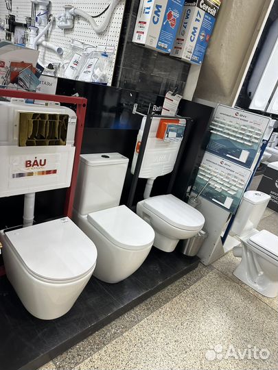 Комплекты унитаз+ инсталяция в ассортименте