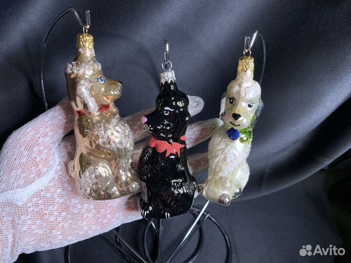 Игрушки стекло Чехия новые