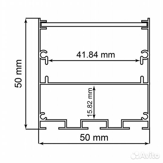 48150 Профиль накладной feron