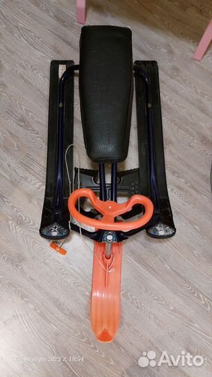 Детский снегокат для двоих бу