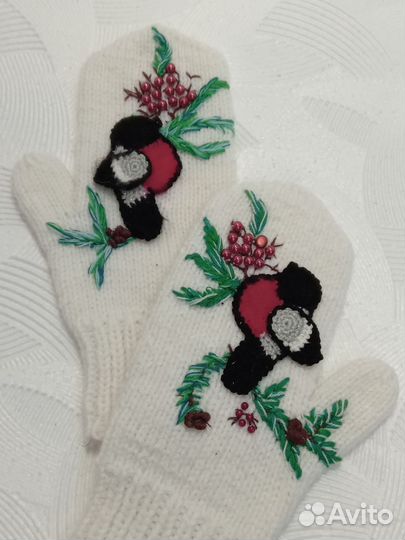 Варежки ручной работы