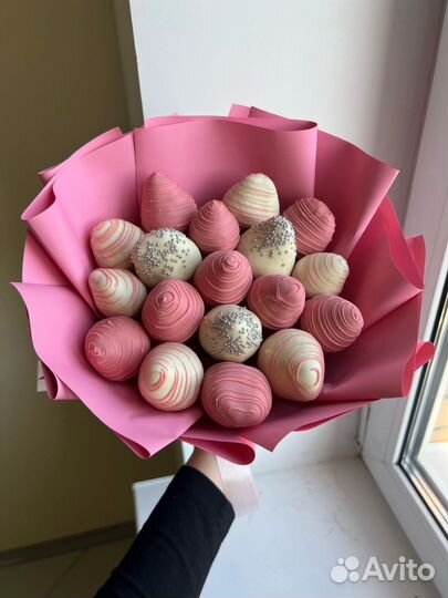 Букет из клубники в шоколаде