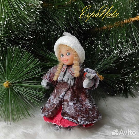 Ватные елочные игрушки