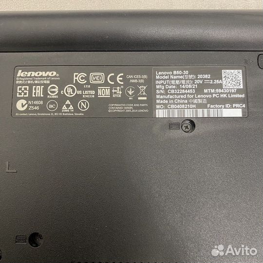 Ноутбук lenovo b50 30