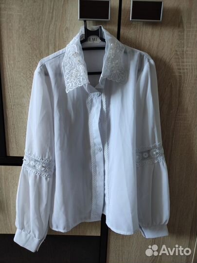 Блузка белая для девочек