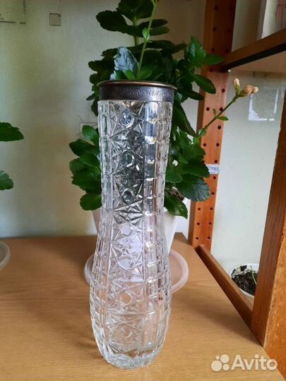 Ваза хрустальная Чехословакия