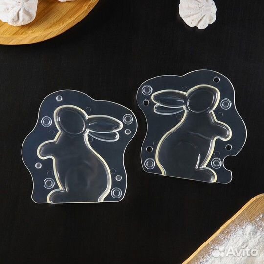 Молд «Кролик», 13,513 см, цвет прозрачный