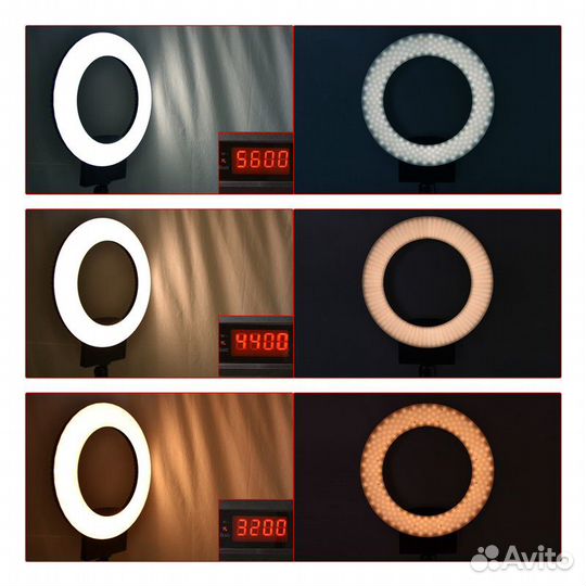 Кольцевые Аккумуляторные Лампы Fosoto 31см