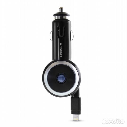 Автомобильное зарядное устройство crown для iPhone