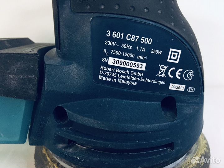 Машина шлифовальная bosch GEX 125-1AE