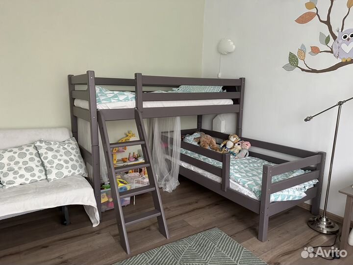 Детская двухярусная кровать бу