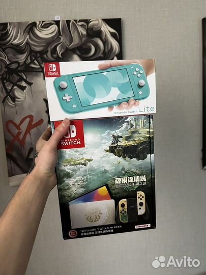 Nintendo switch oled zelda edition новая