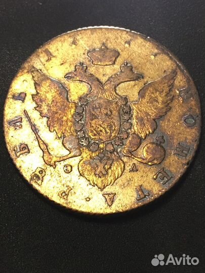 Редкий рубль 1777 года. отличном Качесте оригинал