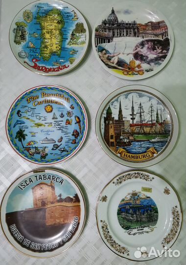 Сувенирные тарелки разных стран