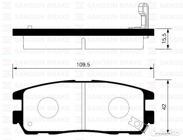 Колодки тормозные задние SP2089 SP2089 Sangsin