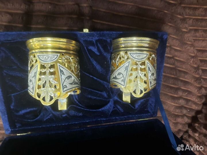 Подстаканники 2 шт. Монеы разные