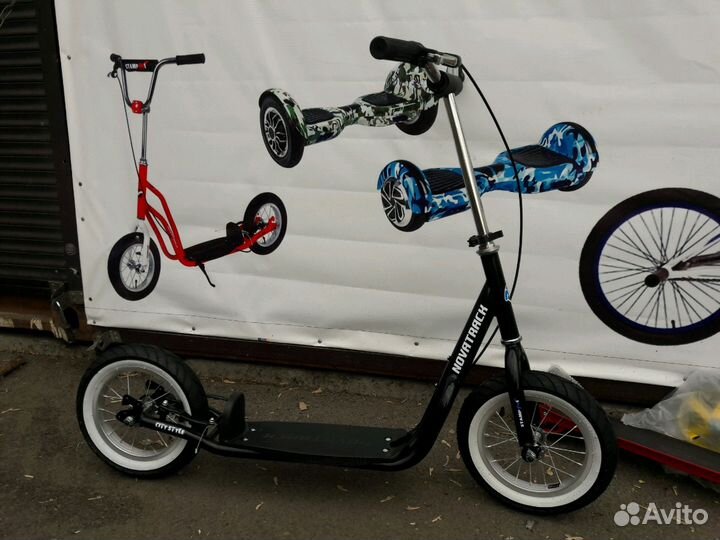 Самокат на надувных колесах