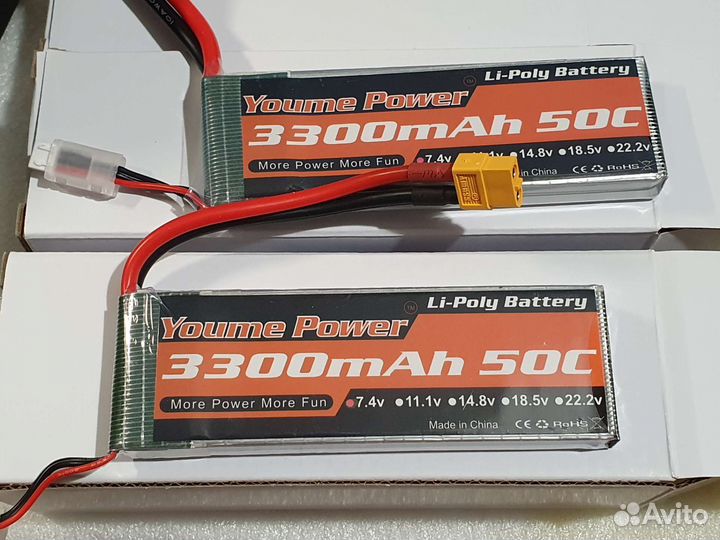 Lipo аккумуляторы Youme 2S 3300mAh