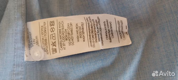 Рубашка хлопок для мальчика 9-13ти лет. Новая